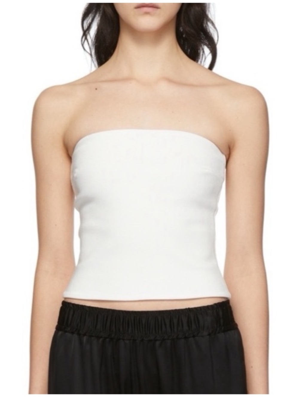 Esse Studios Strapless Top Off White Stretch Tube Top Size 4
